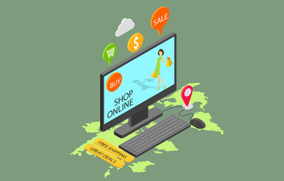 網(wǎng)上購物線上購物背景設(shè)計(jì)素材